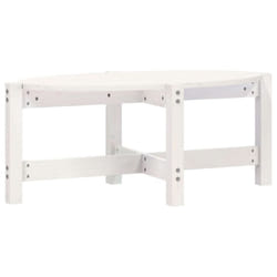 vidaXL Solid Wood Pine Coffee Table Multi Colours 118x63x45 cm/87x48x35 cm - white, 87 x 48 x 35 cm