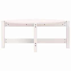 vidaXL Solid Wood Pine Coffee Table Multi Colours 118x63x45 cm/87x48x35 cm - white, 87 x 48 x 35 cm - Additional view 4