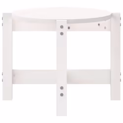 vidaXL Solid Wood Pine Coffee Table Multi Colours 118x63x45 cm/87x48x35 cm - white, 87 x 48 x 35 cm - Additional view 5