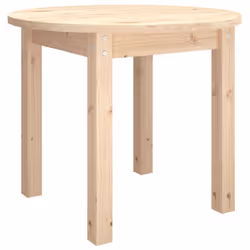 vidaXL Solid Wood Pine Coffee Table End Table Multi Colours Ã 45x40/Ã 55x45 cm - brown, Ã? 55 x 45 cm