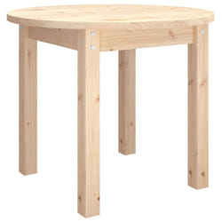 vidaXL Solid Wood Pine Coffee Table End Table Multi Colours Ã 45x40/Ã 55x45 cm - brown, Ã? 55 x 45 cm