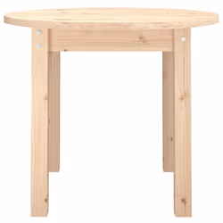 vidaXL Solid Wood Pine Coffee Table End Table Multi Colours Ã 45x40/Ã 55x45 cm - brown, Ã? 55 x 45 cm - Additional view 4