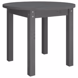 vidaXL Solid Wood Pine Coffee Table End Table Multi Colours Ã 45x40/Ã 55x45 cm - grey, Ã? 55 x 45 cm