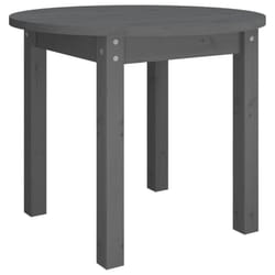 vidaXL Solid Wood Pine Coffee Table End Table Multi Colours Ã 45x40/Ã 55x45 cm - grey, Ã? 55 x 45 cm