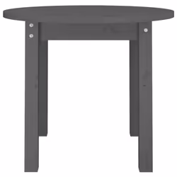 vidaXL Solid Wood Pine Coffee Table End Table Multi Colours Ã 45x40/Ã 55x45 cm - grey, Ã? 55 x 45 cm - Additional view 4