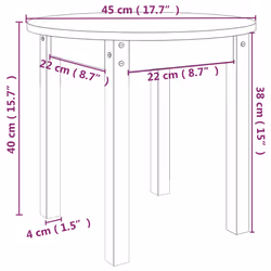 VidaXL 822331 coffee/side/end table - Additional view 8