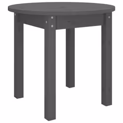 vidaXL Solid Wood Pine Coffee Table End Table Multi Colours Ã 45x40/Ã 55x45 cm - grey, Ã? 45 x 40 cm