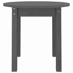 vidaXL Solid Wood Pine Coffee Table End Table Multi Colours Ã 45x40/Ã 55x45 cm - grey, Ã? 45 x 40 cm - Additional view 4
