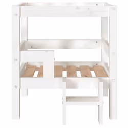 vidaXL Solid Wood Pine Dog Bed Pet Sofa Puppy Dog Couch Multi Colours/Sizes - White, 55.5 x 53.5 x 60 cm - Additional view 4
