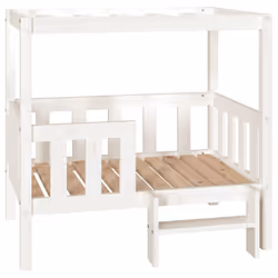 vidaXL Solid Wood Pine Dog Bed Pet Sofa Puppy Dog Couch Multi Colours/Sizes - White, 95.5 x 73.5 x 90  cm