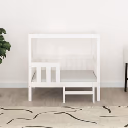 vidaXL Solid Wood Pine Dog Bed Pet Sofa Puppy Dog Couch Multi Colours/Sizes - White, 95.5 x 73.5 x 90  cm