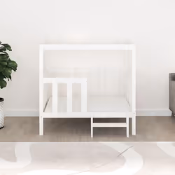 vidaXL Solid Wood Pine Dog Bed Pet Sofa Puppy Dog Couch Multi Colours/Sizes - White, 105.5 x 83.5 x 100  cm