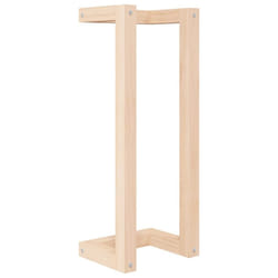 vidaXL Solid Wood Pine Towel Rack Wall-mounted Towel Hanger Holder Rack Shelf - Brown, 23 x 18 x 60 cm