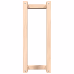 vidaXL Solid Wood Pine Towel Rack Wall-mounted Towel Hanger Holder Rack Shelf - Brown, 23 x 18 x 60 cm - Additional view 4