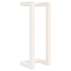 vidaXL Solid Wood Pine Towel Rack Wall-mounted Towel Hanger Holder Rack Shelf - White, 23 x 18 x 60 cm
