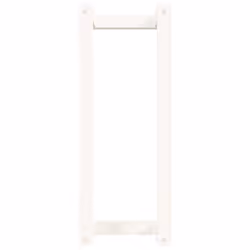 vidaXL Solid Wood Pine Towel Rack Wall-mounted Towel Hanger Holder Rack Shelf - White, 23 x 18 x 60 cm - Additional view 4