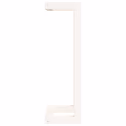 vidaXL Solid Wood Pine Towel Rack Wall-mounted Towel Hanger Holder Rack Shelf - White, 23 x 18 x 60 cm - Additional view 5