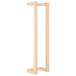 vidaXL Solid Wood Pine Towel Rack Wall-mounted Towel Hanger Holder Rack Shelf - Brown, 23 x 18 x 90 cm