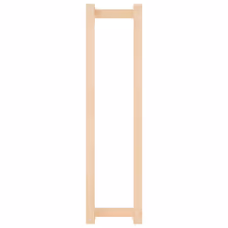 vidaXL Solid Wood Pine Towel Rack Wall-mounted Towel Hanger Holder Rack Shelf - Brown, 23 x 18 x 90 cm - Additional view 4