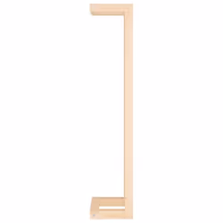 vidaXL Solid Wood Pine Towel Rack Wall-mounted Towel Hanger Holder Rack Shelf - Brown, 23 x 18 x 90 cm - Additional view 5