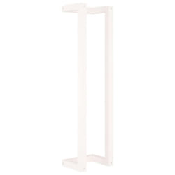 vidaXL Solid Wood Pine Towel Rack Wall-mounted Towel Hanger Holder Rack Shelf - White, 23 x 18 x 90 cm