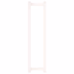 vidaXL Solid Wood Pine Towel Rack Wall-mounted Towel Hanger Holder Rack Shelf - White, 23 x 18 x 90 cm - Additional view 4