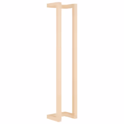 vidaXL Solid Wood Pine Towel Rack Wall-mounted Towel Hanger Holder Rack Shelf - Brown, 23 x 18 x 110 cm