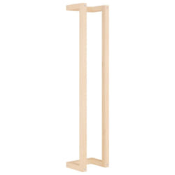 vidaXL Solid Wood Pine Towel Rack Wall-mounted Towel Hanger Holder Rack Shelf - Brown, 23 x 18 x 110 cm