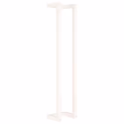 vidaXL Solid Wood Pine Towel Rack Wall-mounted Towel Hanger Holder Rack Shelf - White, 23 x 18 x 110 cm