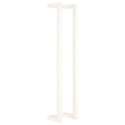vidaXL Solid Wood Pine Towel Rack Wall-mounted Towel Hanger Holder Rack Shelf - White, 23 x 18 x 110 cm