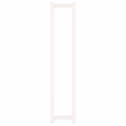 vidaXL Solid Wood Pine Towel Rack Wall-mounted Towel Hanger Holder Rack Shelf - White, 23 x 18 x 110 cm - Additional view 4