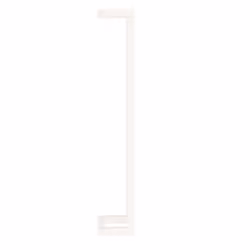 vidaXL Solid Wood Pine Towel Rack Wall-mounted Towel Hanger Holder Rack Shelf - White, 23 x 18 x 110 cm - Additional view 5
