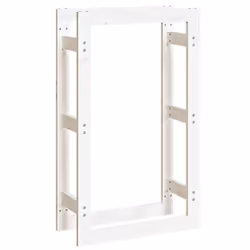 vidaXL Solid Wood Pine Firewood Rack Shed Log Holder Multi Colours Multi Sizes - White, 60 x 25 x 100 cm
