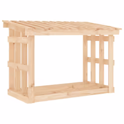vidaXL Solid Wood Pine Firewood Rack Log Stand Multi Colours 108x64.5x109/77cm - Brown, 108 x 64.5 x 77 cm