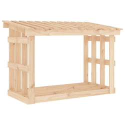 vidaXL Solid Wood Pine Firewood Rack Log Stand Multi Colours 108x64.5x109/77cm - Brown, 108 x 64.5 x 77 cm