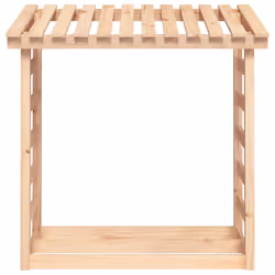 vidaXL Solid Wood Pine Firewood Rack Multi Colours 108x64.5x110/108x64.5x78 cm - Brown, 108 x 64.5 x 110 cm - Additional view 4