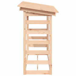 vidaXL Solid Wood Pine Firewood Rack Multi Colours 108x64.5x110/108x64.5x78 cm - Brown, 108 x 64.5 x 110 cm - Additional view 5