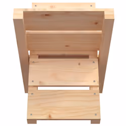 vidaXL Solid Wood Pine Log Holder Rack Lumber Storage Carrier Multi Colours - Brown - Additional view 5
