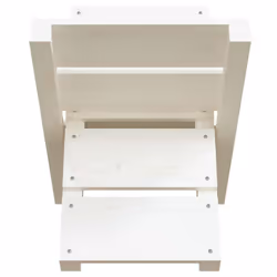 vidaXL Solid Wood Pine Log Holder Rack Lumber Storage Carrier Multi Colours - White - Additional view 5