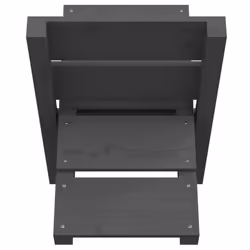 vidaXL Solid Wood Pine Log Holder Rack Lumber Storage Carrier Multi Colours - Grey - Additional view 5
