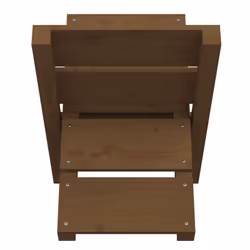 vidaXL Solid Wood Pine Log Holder Rack Lumber Storage Carrier Multi Colours - Honey brown - Additional view 5
