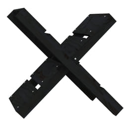 vidaXL Solid Wood Pine Log Holder Rack Lumber Storage Carrier Multi Colours - Black