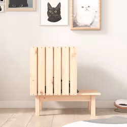 vidaXL Solid Wood Pine Cat House 60x36x60 cm Wooden Pet Cabin Cat Cage Kennel - Additional view 2