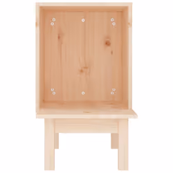 vidaXL Solid Wood Pine Cat House 60x36x60 cm Wooden Pet Cabin Cat Cage Kennel - Additional view 4