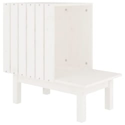vidaXL Solid Wood Pine Cat House Wooden Pet Cabin Cat Kennel Multi Colours - white