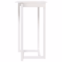vidaXL Solid Wood Pine Bar Set 3 Piece Wooden Kitchen Bistro Set Multi Colours - White - Additional view 5