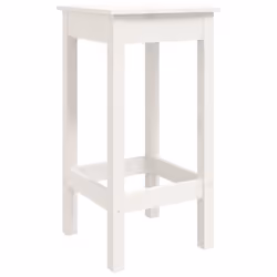 vidaXL Solid Wood Pine Bar Set 3 Piece Wooden Kitchen Bistro Set Multi Colours - White - Additional view 6