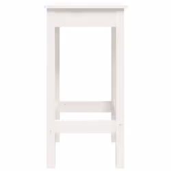 vidaXL Solid Wood Pine Bar Set 3 Piece Wooden Kitchen Bistro Set Multi Colours - White - Additional view 7