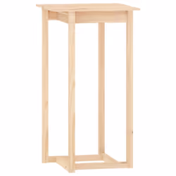 vidaXL Solid Wood Pine Bar Set 3 Piece Wooden Bistro Bar Stool Multi Colours - Brown - Additional view 7