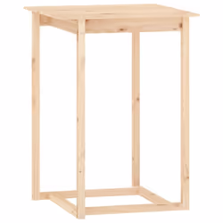 vidaXL Solid Wood Pine Bar Set 5 Piece Wooden Bistro Bar Stool Multi Colours - Brown - Additional view 5